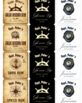 Etikety na domáci rum