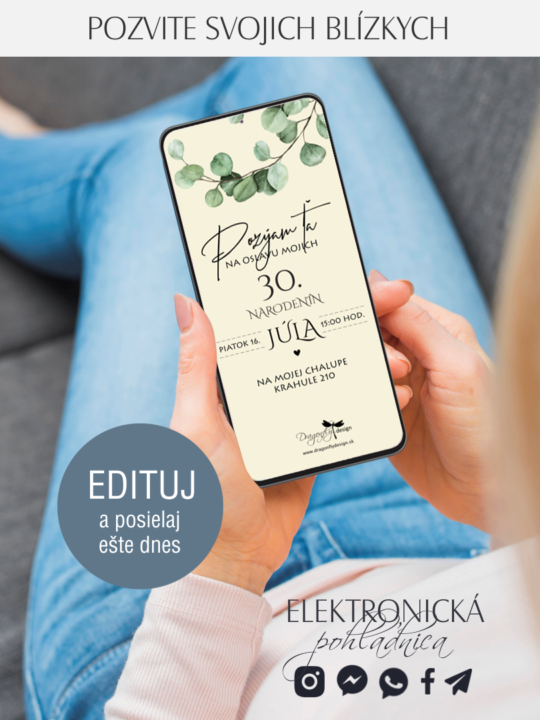 Pozvánka na oslavu narodenín