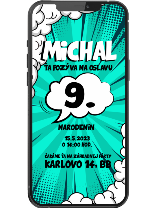 Pozvánka na oslavu narodenín