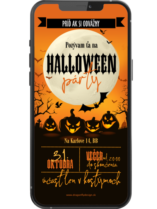 Pozvánka na Hallowensku párty