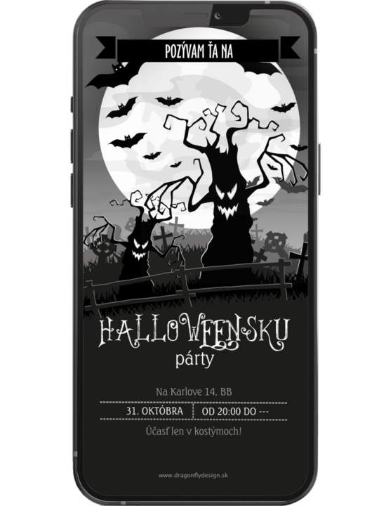 Pozvánka na Hallowensku párty