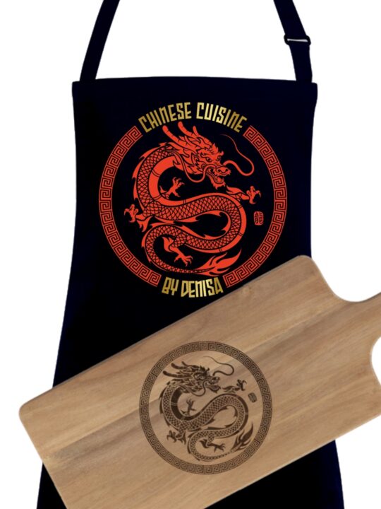 Doska na krájanie s menom pre čínsku kuchyňu