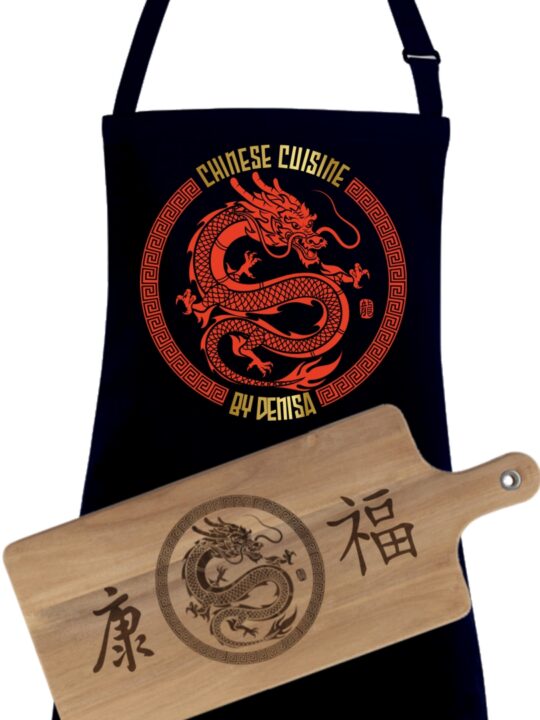 Doska na krájanie s menom pre čínsku kuchyňu